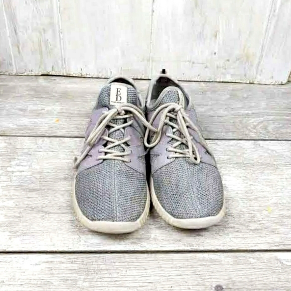 Ellen Degeneres Havala Grey Fabric Leathr Sneaker - Picture 4 of 8